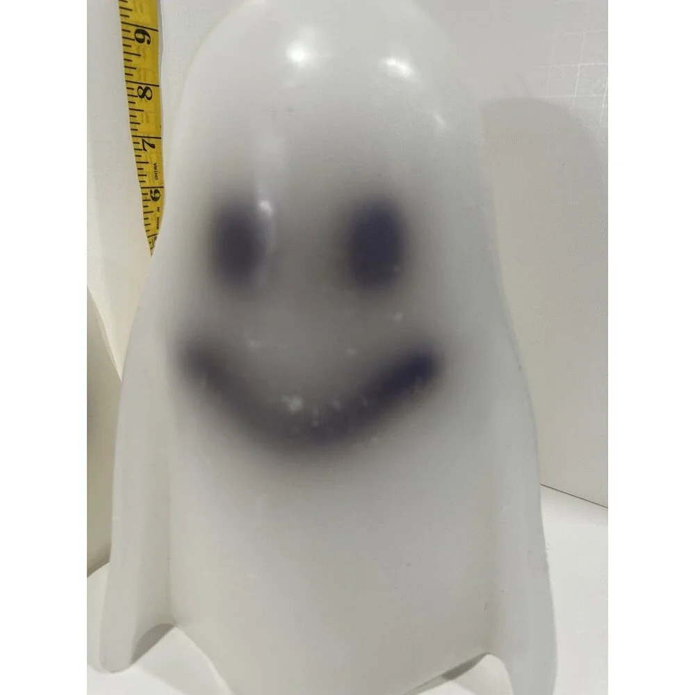 Pottery Barn Halloween Large And Small Heavy Ghost Shaped Candles